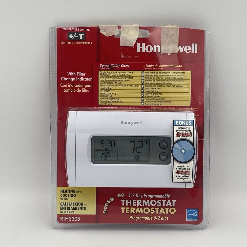 Honeywell RTH230B 5-2 Day Programmable Thermostat Energy Star - New Open Box